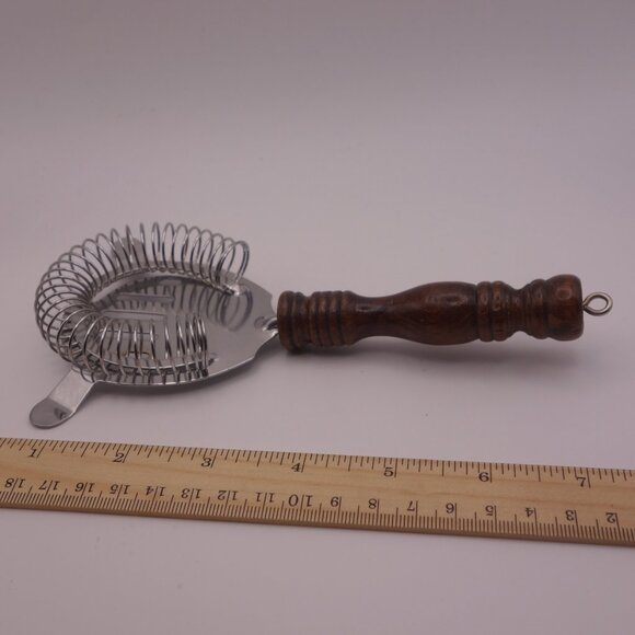 Vintage Bartender Set with Wood Handles and Hook Taiwan - Picture 15 of 16